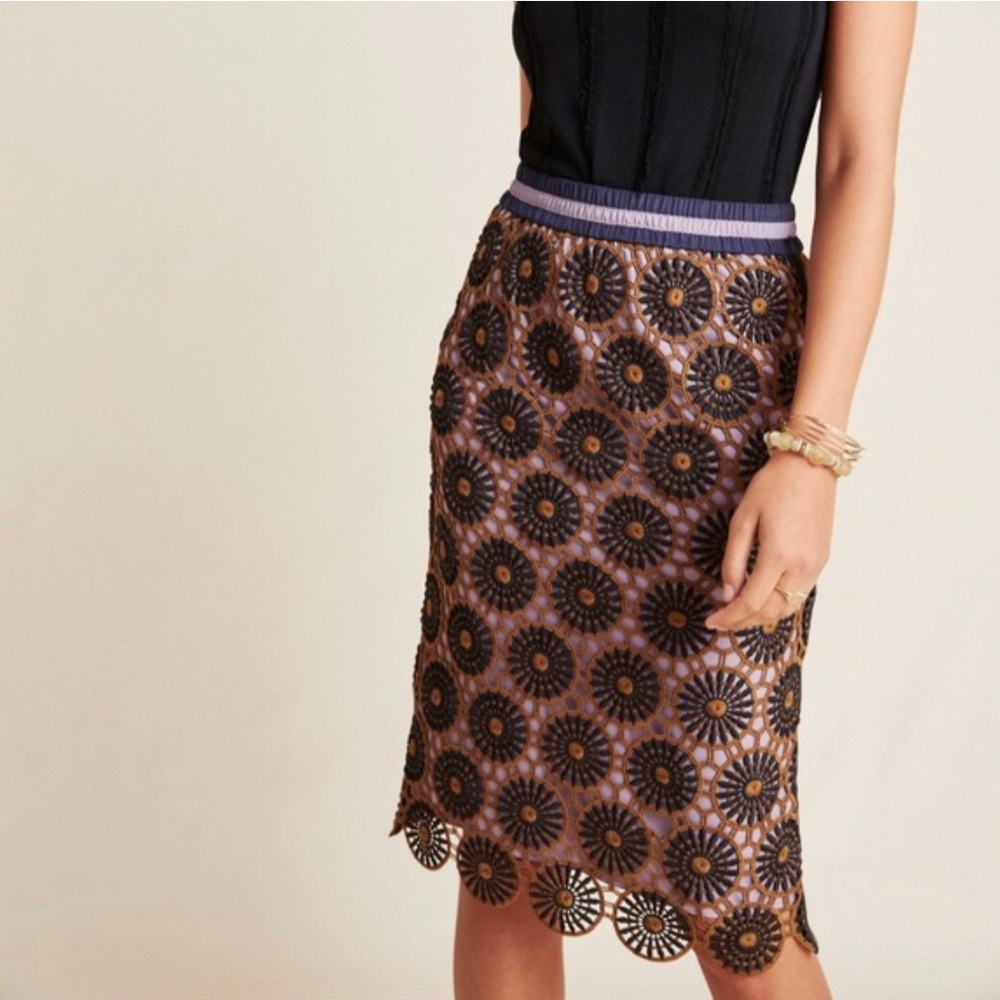Anthropologie women’s lace dress skirt